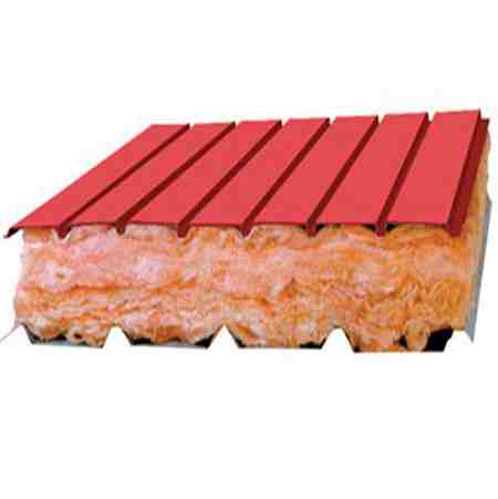 新疆彩鋼玻璃絲棉夾芯墻面板